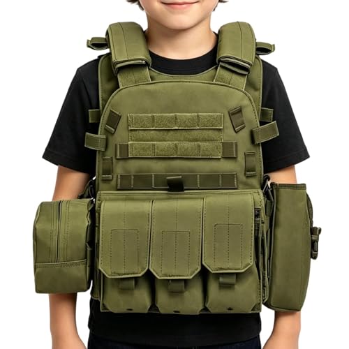 Gilet de sécurité multi-poches réglable pour airsoft et paintball