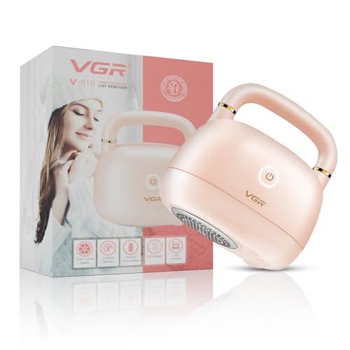 Image of VGR V-818 Professional Lint Remover for Clothes, 6-Blade Fabric Fuzz Shaver with 180 Min Runtime, 2 Speed Settings, High-Speed Motor, USB Type-C Rechargeable, Portable Lint Cleaner, Sage Green