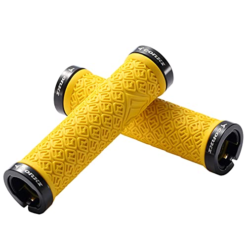 Bynccea Impugnature del Manubrio della Bicicletta,Impugnature Antiscivolo per Mountain Bike con Serratura in Alluminio, Manopole MTB,Manopole Bici Universale Chiusura a 2 Lati