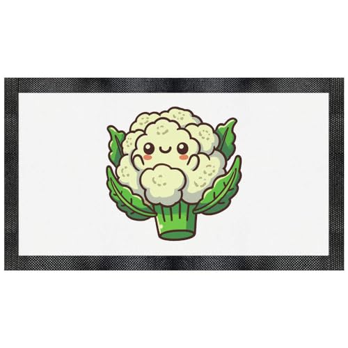 Azeeda 'Cute Cauliflower' Pet Feeding Mat (PM00030737)