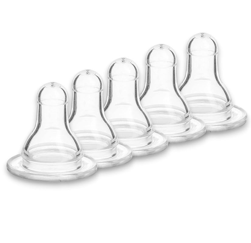 RB POINT Infant Nipple for All Type Feeding Bottles (Pack of 5 Nipple, Silicone)-image-26