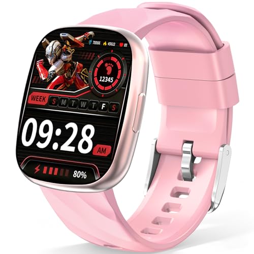 Transformers Kids Smart Watch for Boys & Girls, 1.78" HD Touchscreen Fitness Tracker with Heart Rate & Sleep Monitor, Sports Activity Watch with Pedometer, Birthday Gift for 5-16 Year Olds (Arcy-Pink) - image 8