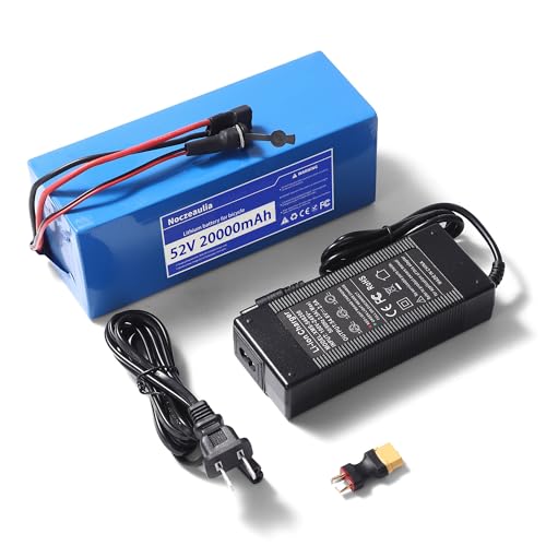 Noczeaulia 52V 20Ah Ebike Battery 1 Pack, 52V Lithium Battery