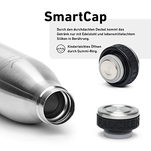 FALCKENSTEIN® Borraccia in acciaio inox, adatta