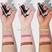 3Pcs Cream Contour Stick Makeup Kit, Shades with Highlighter, Blush and Bronzer Contour Stick for Sculpt the Cheeks, Long Lasting, Waterproof, Matte & Dewy Finish LIGHT MEDIUM(2+5+6)