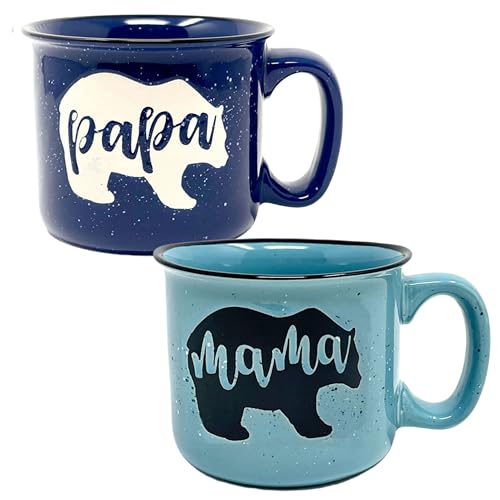 Brooke & Jess Designs Large Mama Bear Papa Bear Mugs