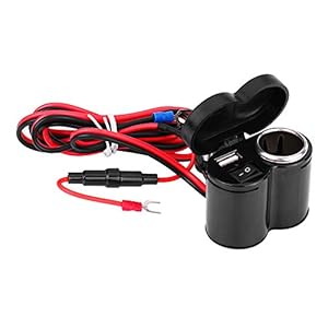 Waterbestendig USB Oplader, 5v 2A Max. 10 A 5.9 * 4.6 * 3.4 cm Auto Oplader Adapter Plastic voor Motorfiets Motorfiets…