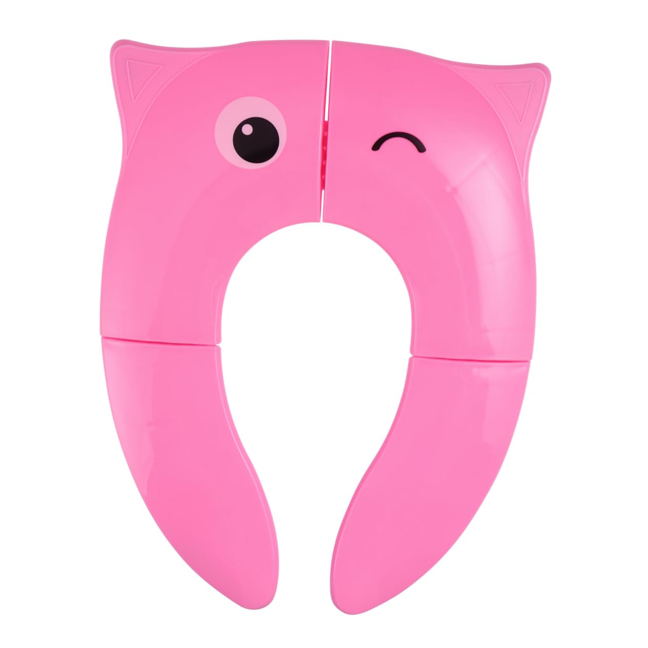 Yardwe 2 Piezas Asiento de Inodoro para Funda Antideslizante Cojín y Duradero Diseño Rosa Búho con Ojos Pequeños para Viaje y Uso Doméstico