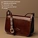 Time Resistance Leather Crossbody Bag – Messenger Bag with Magnetic Closure - Leather Handbag Purse for Women (Brown)