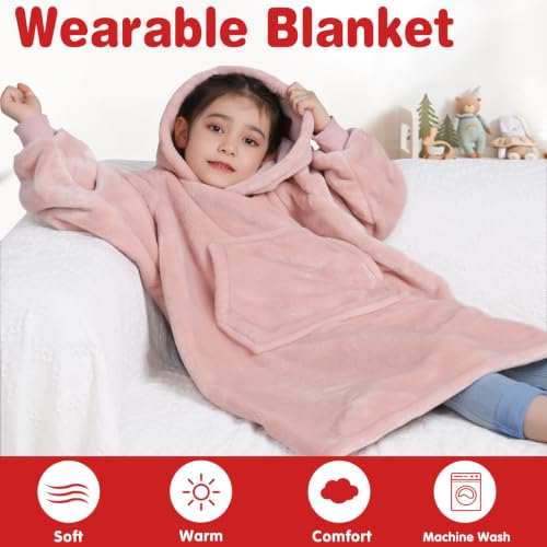 Waitu Tragbare Decke Sweatshirt für Damen und Herren, super warm und gemütlich, große Decke, Hoodie… – Ansicht 6