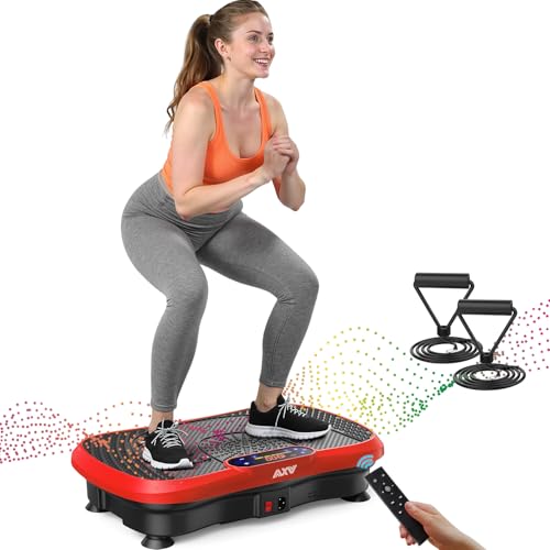 Image of AXV Vibration Plate Fitness Platform Exercise Machine Vibrating Shaking Full Body Shaker Workout Vibrate Stand Shake Board Sport for Weight Loss Fat Burner for Gym Home Office