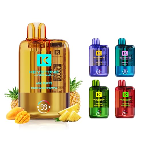 40000 ĝēdq^oR ^N KEYSTONE 40Kpt ĝăxCv 1100mAh Lbhcʕ\Ή bVRC Type-C[d mjR` V[V (Sour Mango Pineapple)
