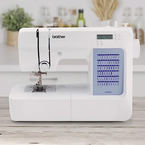Brother CS5055 Computerized Sewing Machine, 60 Built-in Stitches, LCD Display, 7 Included Feet, White by Brother - Image 2