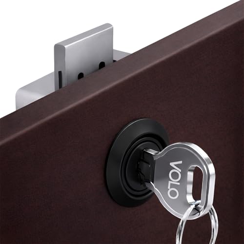 Image of Volo 25mm Furniture Cupboard Deadbolt - Single Control Security for Drawer, Cabinet, Wardrobe and Almirah, Matt Black Finish for Home and Office