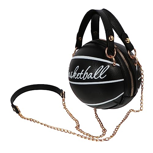 Hemobllo Bolso Bandolera Pequeño para Mujer con Diseño de Baloncesto Negro Bolso Original de Moda para Chicas y Cómodo para Diario