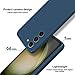 GiiYoon Silicone Case Compatible with Samsung Galaxy S23 5G, Full Body Silky Soft Touch Phone Case with Camera Protection, Shockproof Cover with Microfiber Lining, Blue