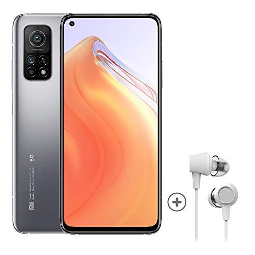 Mi 10T Smartphone + Kopfhörer (6,67" FHD+ TrueColor DotDisplay, 128GB + 6GB Speicher, 64MP OIS Triple-Rückkamera, 20MP Frontkamera, Dual-SIM,