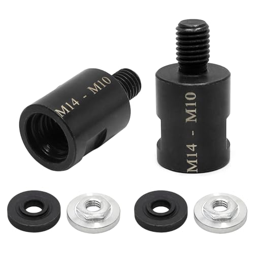 2x Winkelschleifer-Adapter M10 – Auf Geradschleifer, Mit 3 & 6 Mm Spannzange, Aus Karbonstahl, Für 100-mm-Winkelschleifer (Modifizierungs-Set)