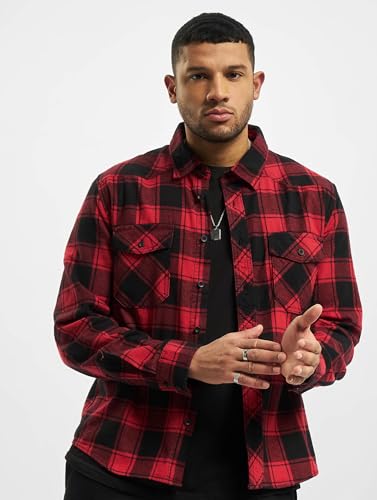 Brandit Check Shirt Long Sleeve, Farbe: Red/Black, GrößE: Xl - 6