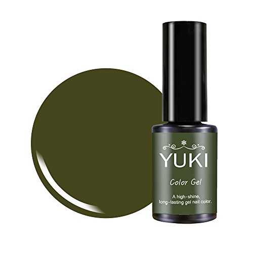 YUKI Color Gel Nail Polish | UV LED Soak off | 277 Every color you can imagine 0.17oz/5g (057 Military Khaki)