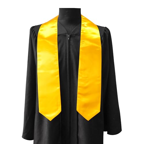 Image of GraduationMall 24 Pieces 72 Inch Plain Graduation Stole Bulk Sublimation Blank Honor Graduation Sash Unisex Adult
