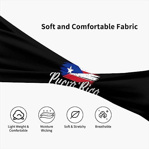 Image of Cute Flag Headbands Women Men Flag Sweatband Sports Headband for Running, Cycling, Yoga Gym, Working Out