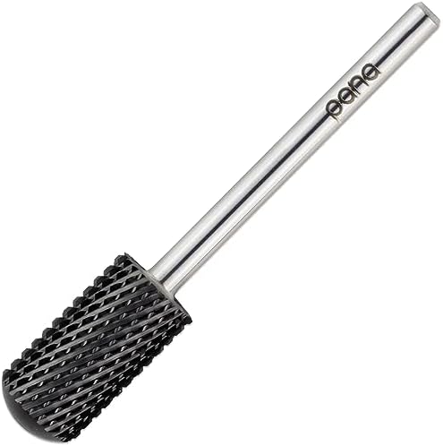 PANA Smooth Top Large Barrel 3/32" Shank Size - (Gold, 4X Coarse Grit) - Fast remove Acrylic or Hard Gel Nail Drill Bit for Manicure Pedicure Salon Professional or Beginner