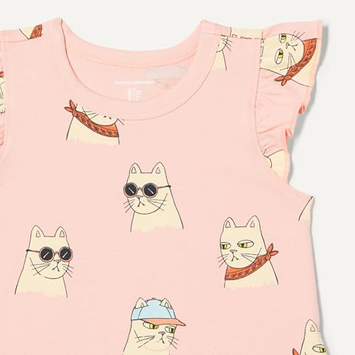 Image of Amazon Essentials Girls and Toddlers' Sleeveless Ruffle T-Shirt