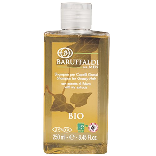 Champú para Cabello Graso BIO Hombre con Extracto de Hiedra 250 ml - BaruffaldiBio for Men Made in Italy