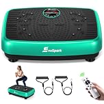 Vibration Plate, EvoSpark Vibration Plate Exercise Machine with 2025 High-Performance Dual Motor, 120 Adjustable Speeds, 450 Lbs Capacity Vibrating Plate for Lymphatic Drainage & Weight Loss