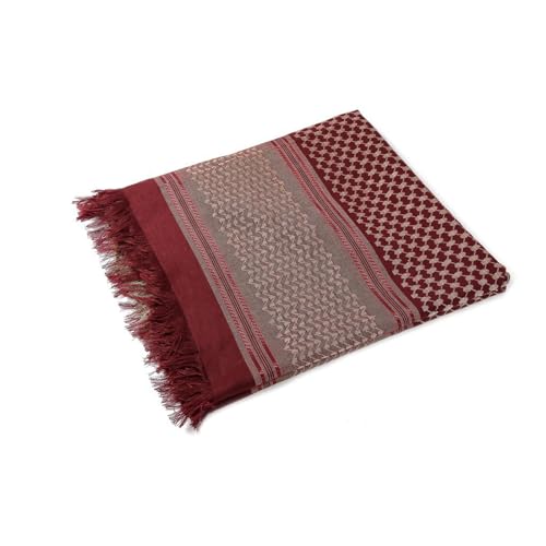 Image of PURFUN Men's Large Arab Shemagh Headscarf Muslim Headcover Shawl Keffiyeh Arabic Scarf