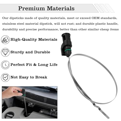 Image of 31086-JA00A CVT Fluid Oil Transmission Dipstick, Compatible with Nissan Altima 2007-2020 Rogue 2013-2022 Maxima Murano 2006-2022 Fluid ATF Level Indicator Dip Gauge Replace 31086-JA000