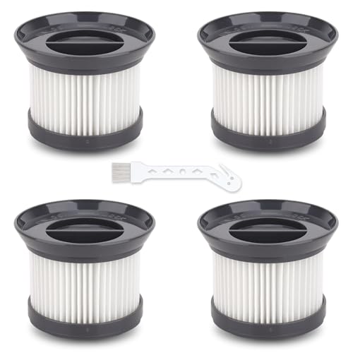 4 Stück Ersatzfilter kompatibel mit CleanMaxx MJ1901B Zyklon Staubsauger, Waschbares HEPA-Filter-Zubehör