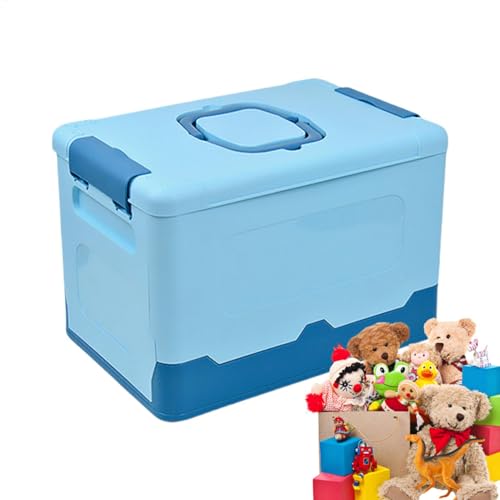 Caja de almacenamiento de ropa, caja de almacenamiento plegable, Contenedores de almacenamiento apilables portátiles con tapa y mango, Cajas de campamento al aire libre multifuncionales, suministros d