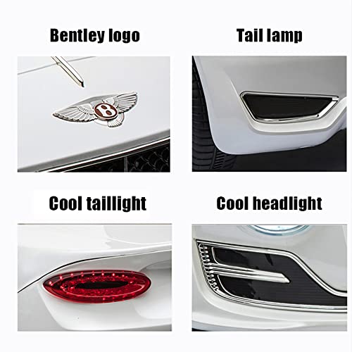 Bentley Exp 6V Battery Powered Ride On Car For Kids, Remote Control Toy Vehicle With Music Player, Led Light, 2 Driving Modes (6V White) #TOP1