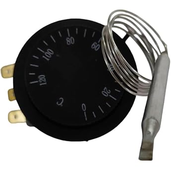 Baceyong Einstellbarer Thermoschalter Universeller Mechanischer Thermostat f r Auto K hler L fter Steuerung Heizung/K hlung 0-120 C