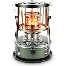Portable Kerosene Heater, 2.6KW Radiant Space Heater Adjustable Height Non Electric Oil Heating with 5.2L Tank Funnel, for Indoor Garage Camping Tent Emergency