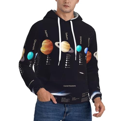 Sweat à capuche homme motif Jupiter idéal pour vos sorties décontractées