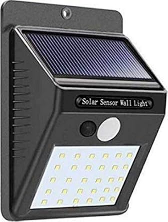 Solar Sensor Motion Wall Mounted LED Light for Garden, Park, Balcony, Outdoor Living-Pack of 1 Piece (1)