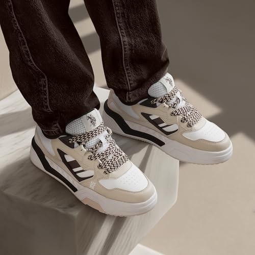 Image of USPA|Damen|Cream Stylish Casual Sneaker Shoes for Man
