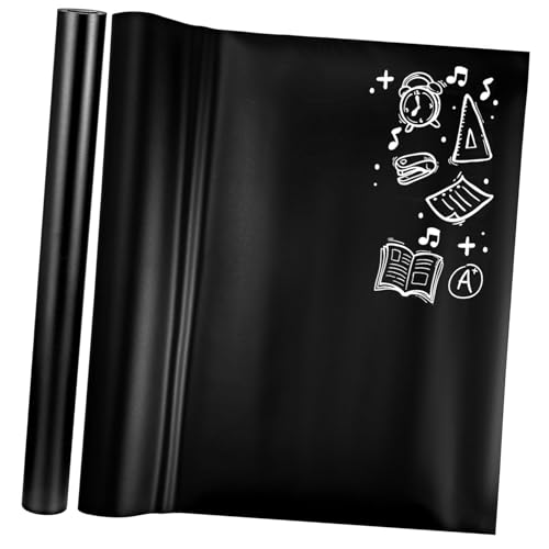 Tofficu 2pièces Film Ardoise Pvc Adhésif Amovible Autocollants Tableau Craie Pour Cuisine Bureau École Film Tableau Réutilisable Facilement Découpable