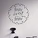 Produktbild Waofe Motivation Worte Wandtattoo Home Sweet Home Vinyl Aufkleber Phrase Home Interior Wandkunst Wandmalereien Haushaltswaren Design 57 * 57 Cm