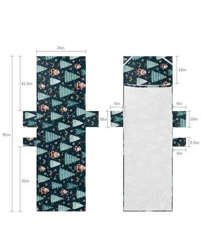 Christmas Beach Lounge Chair Towel Cover, Soft Chaise Lounge Towel with Side Pockets Patio Pool Chairs Cover for Beach/Pool Sunbathing 29x85 Green Xmas Tree Santa Winter Snowflake