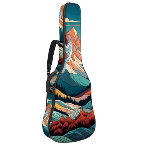 Étui souple pour guitare acoustique sac à dos tissu Oxford housse basse 109 cm