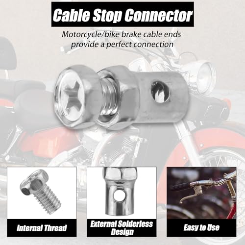 Image of 20pcs Universal 1 /8 inch Clutch Brake Throttle Cable Ends Stops Locks