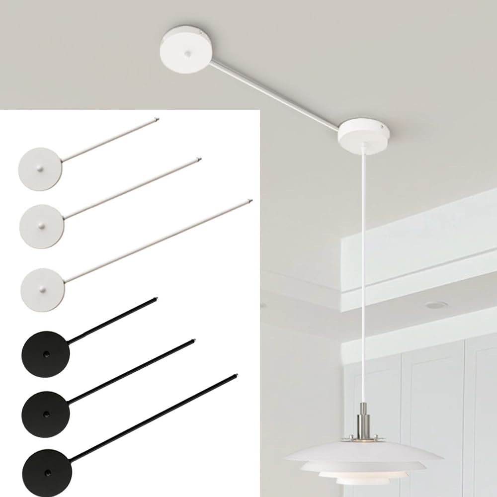 Rallonge de câbles, guide-câbles en métal, cache-câbles en forme de L, cache-câbles pour lampe (blanc, 30 cm)