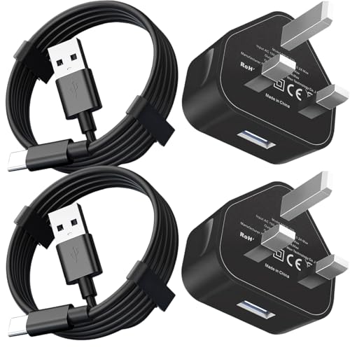 2 pack Type C Kindle Fire Tablet Charger for Amazon Fire 7 Fire HD 10 HD 8 (2019 2020 2021 2022 release 9th 10th 11th 12th Generation) Kids Pro Plus Charging Cord 5V2A Adapter Replacement (5ft)