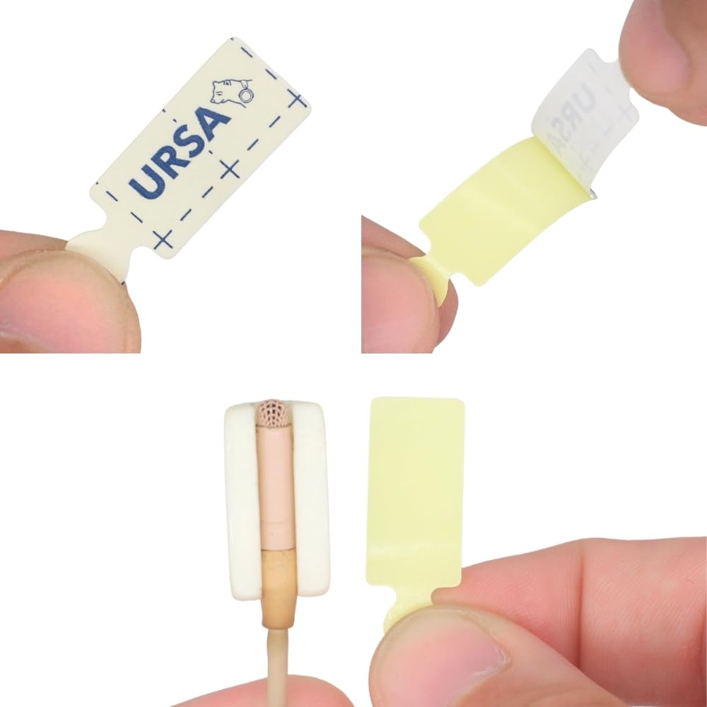 URSA MiniMount Stickies - Adesivi ipoallergenici a basso profilo per microfoni Lavalier, adatti per mini monti URSA e tutti i microfoni Lavalier (confezione da 90)