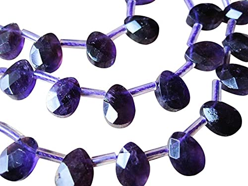 Amethyst Beads en poire facettée pour créer un cadeau personnalisé