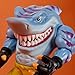 Mattel Street Sharks Action Figure with Bite & Skate Motion, Skreek Collectible Toy Inspired by 90s TV Half-Man Half-Shark Hero, 6-Inch